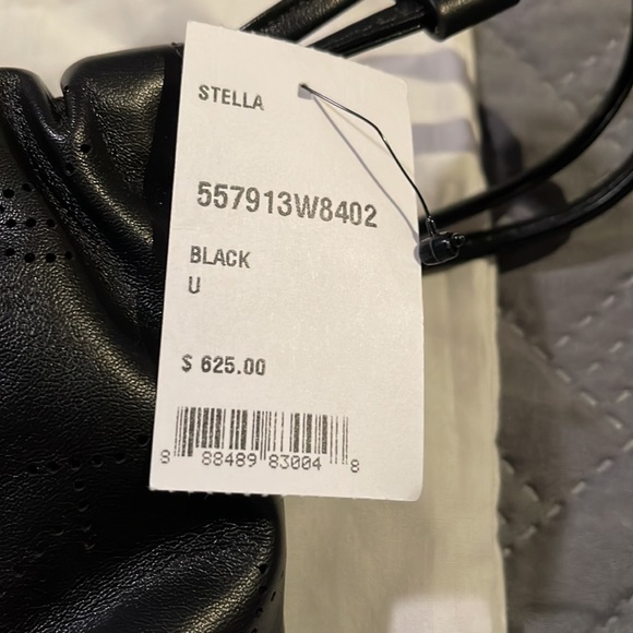 Stella McCartney vegan leather mini backpack in black